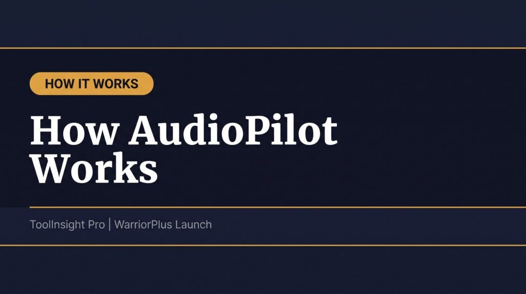 How AudioPilot works - from idea to published audiobook in under 60 seconds