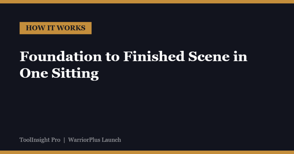 How HistoryForge AI works - Foundation to finished scene in one sitting