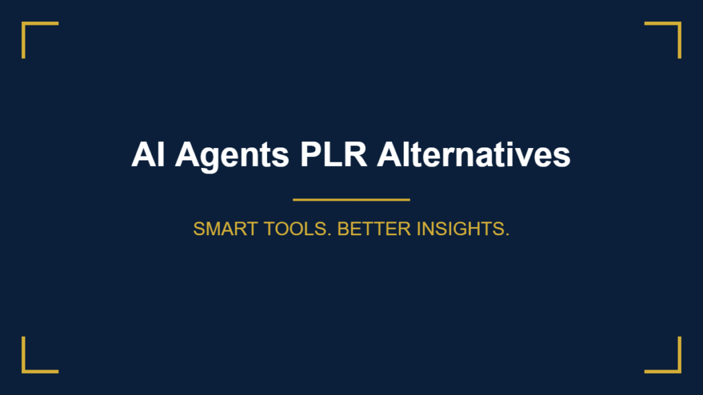 AI Agents PLR alternatives