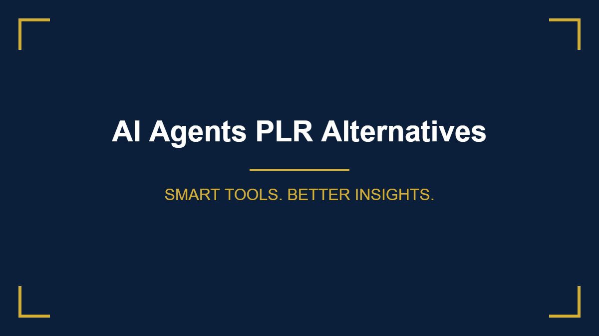 AI Agents PLR alternatives