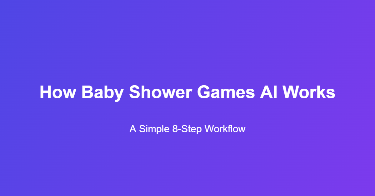 How Baby Shower Games AI works