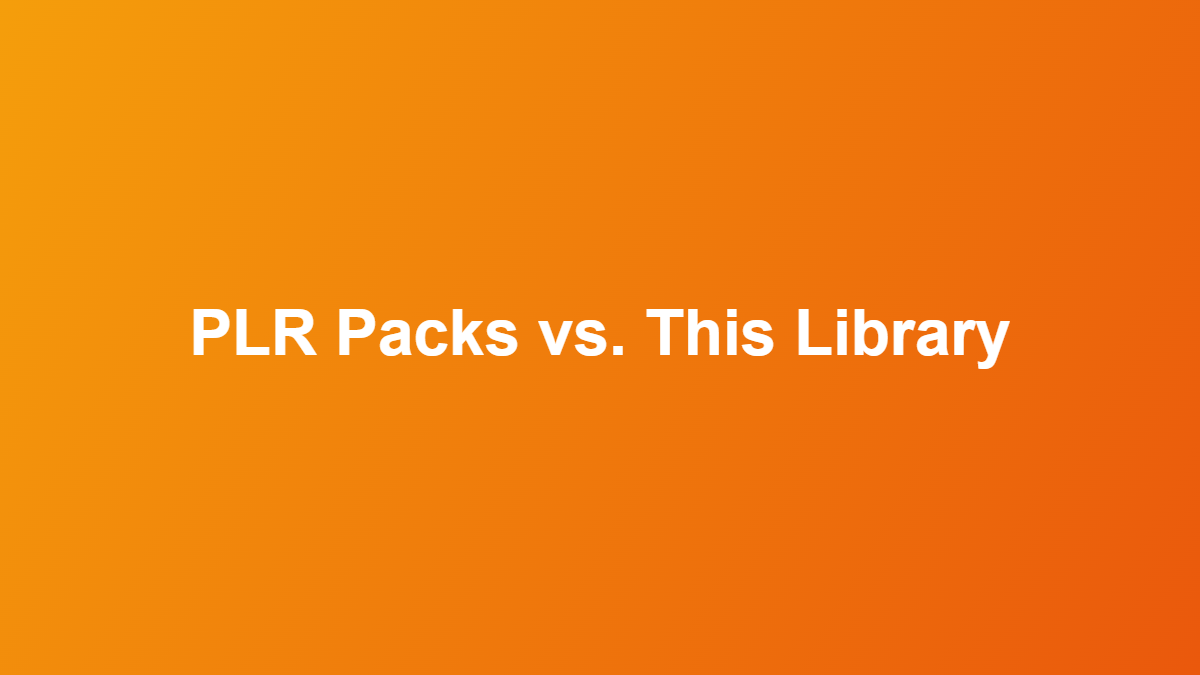 The Garage Business Blueprint alternatives: PLR packs compared