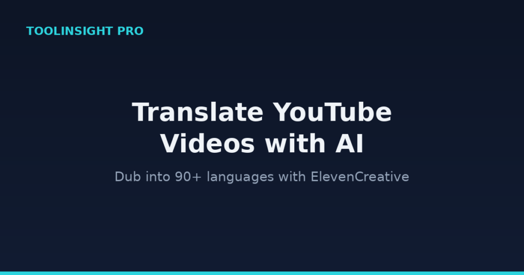 How to Translate YouTube Videos Into Multiple Languages With AI Dubbing