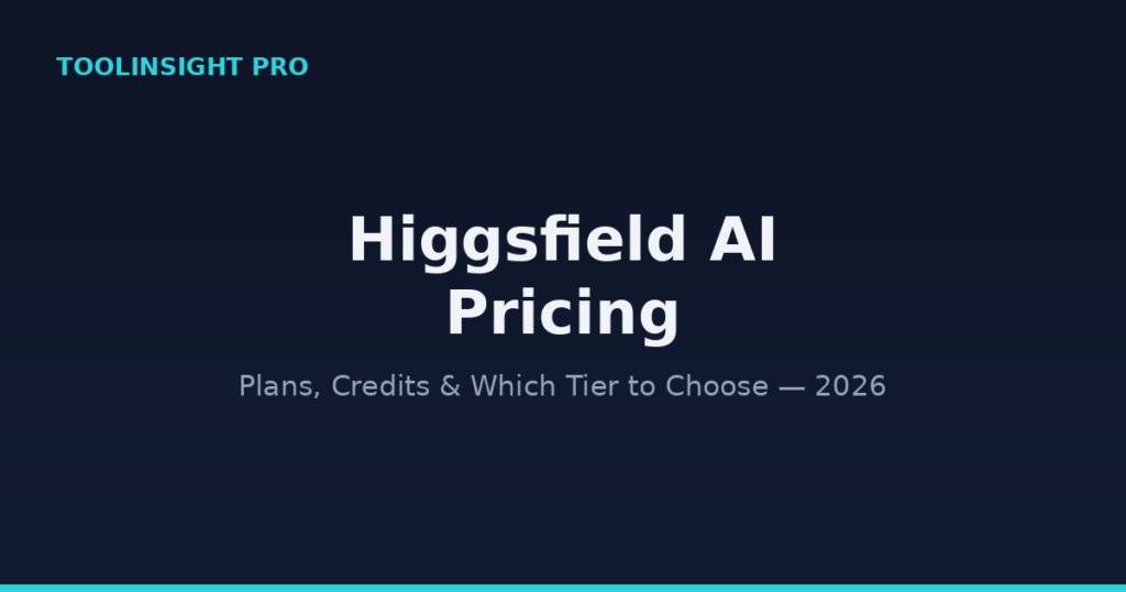 Higgsfield AI Pricing 2026 - plans, credits, and which tier to choose