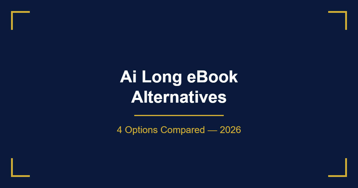 Ai Long eBook Creator alternatives comparison chart