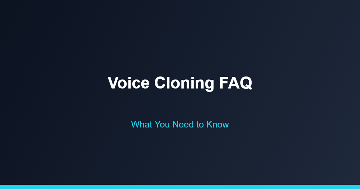 ElevenLabs voice cloning FAQ for YouTube creators
