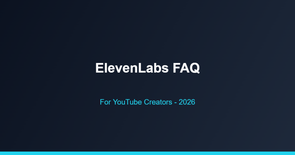 ElevenLabs FAQ - ElevenLabs FAQ for YouTube creators