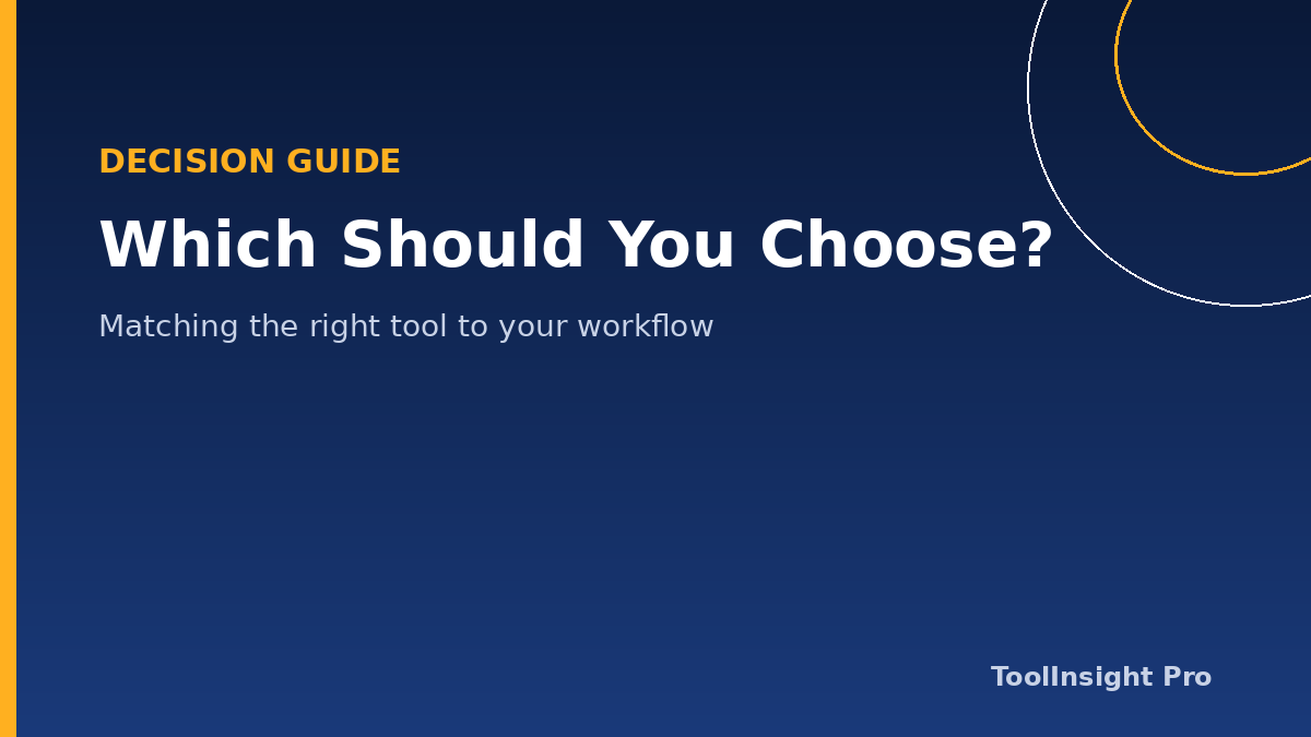 Which AI video tool should you choose decision guide