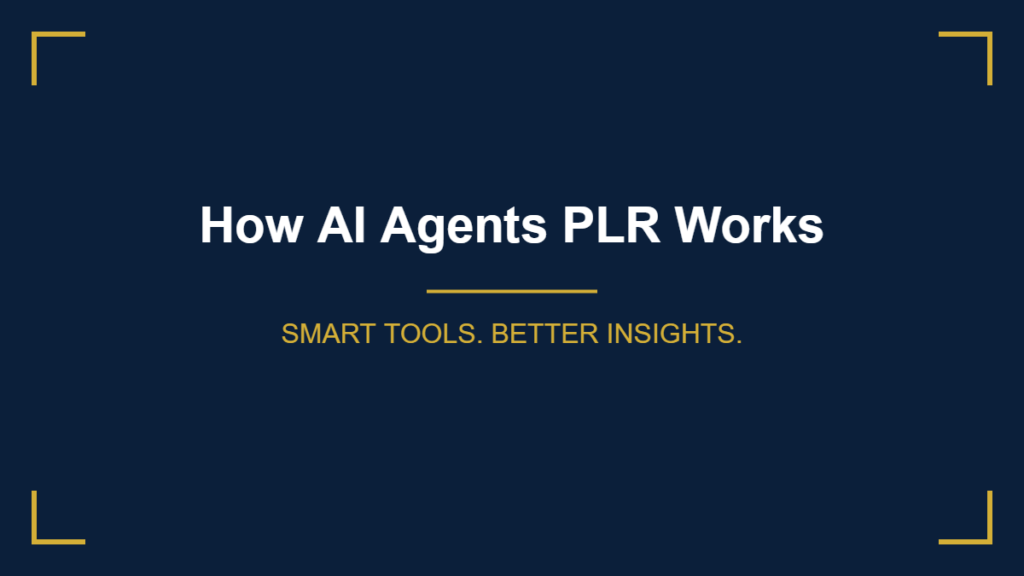 how AI Agents PLR works