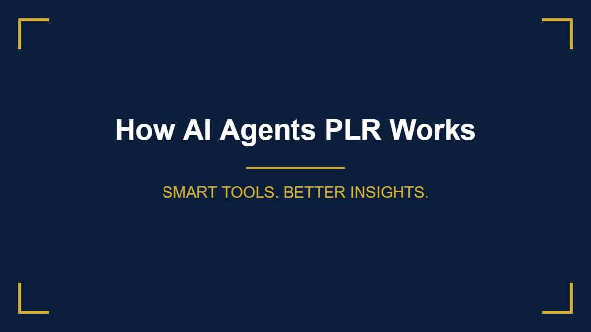 how AI Agents PLR works