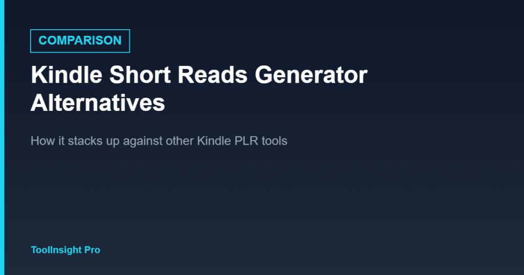 Kindle Short Reads Generator alternatives