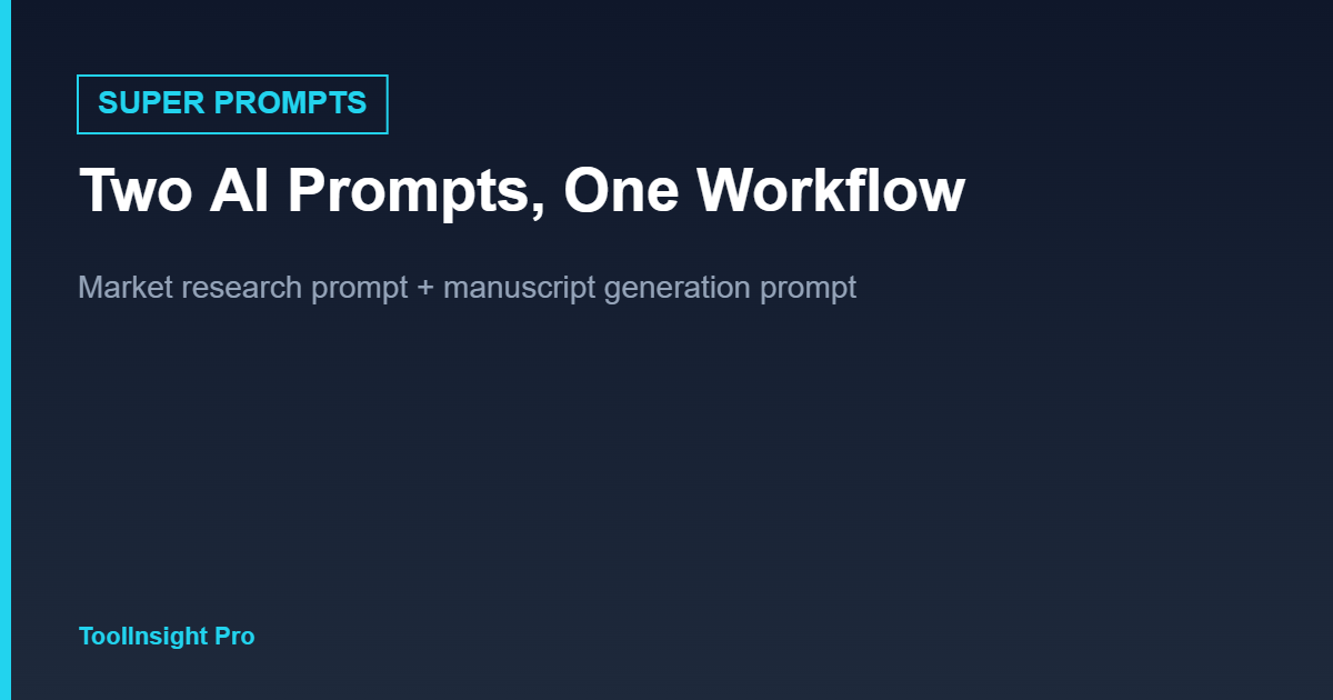 Kindle Short Reads Generator two-prompt workflow