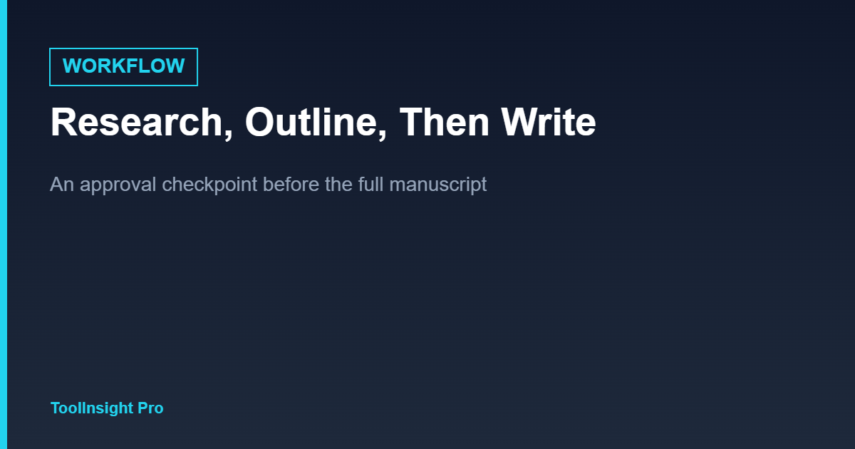 Kindle Short Reads Generator manuscript workflow