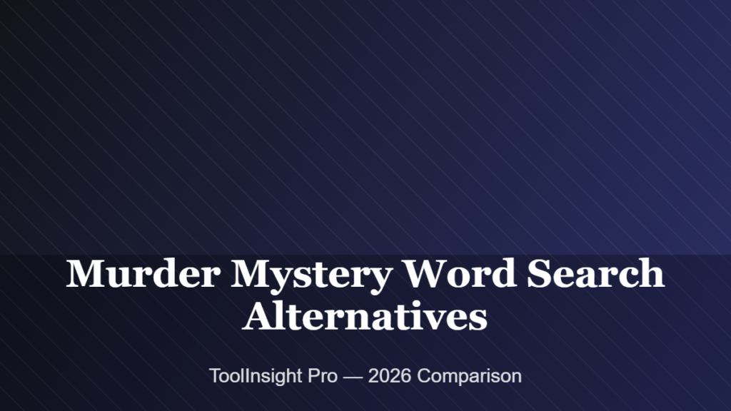 Murder Mystery Word Search alternatives