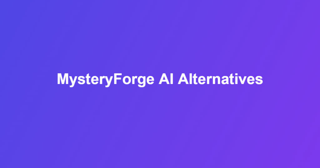 Comparison chart of MysteryForge AI alternatives for mystery fiction writing