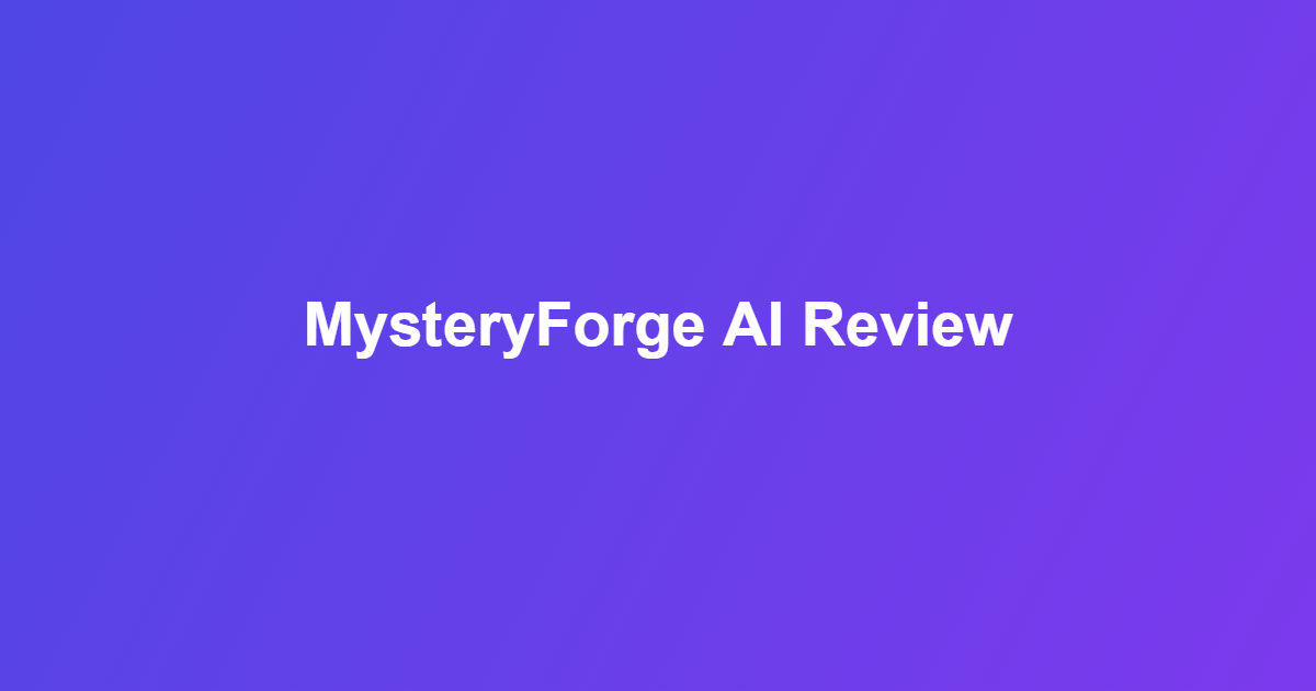 MysteryForge AI review of the mystery-story blueprint and prompt package