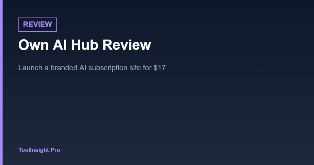 Own AI Hub review