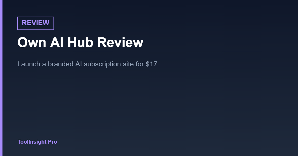 Own AI Hub review