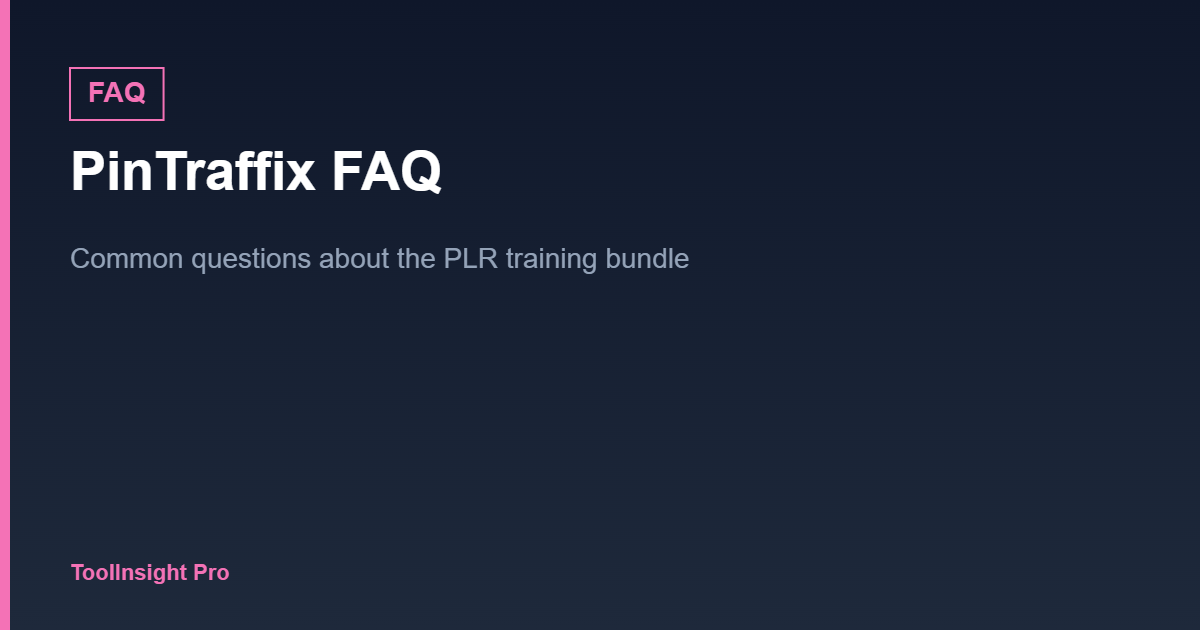 PinTraffix FAQ