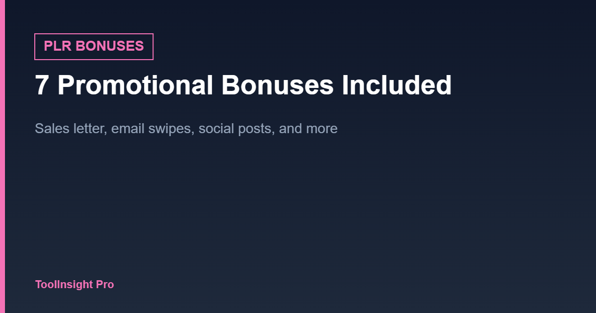 PinTraffix PLR promotional bonuses