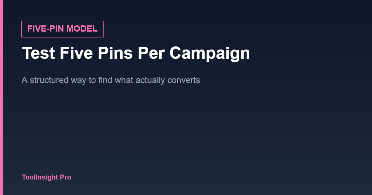 PinTraffix Five-Pin campaign model