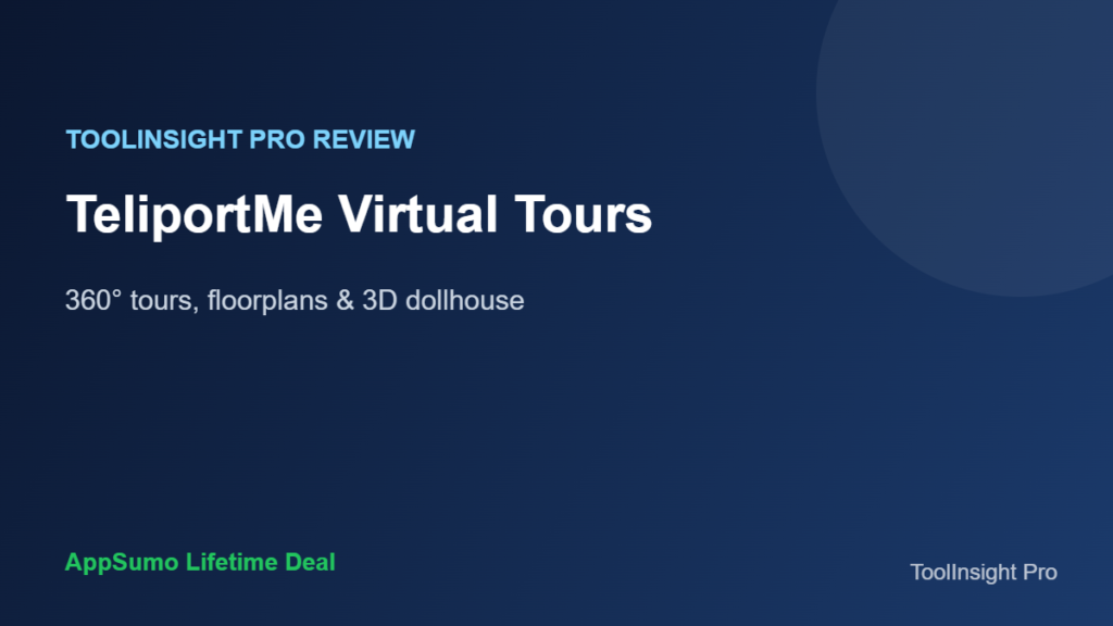 TeliportMe review 2026 360 degree virtual tour builder AppSumo lifetime deal