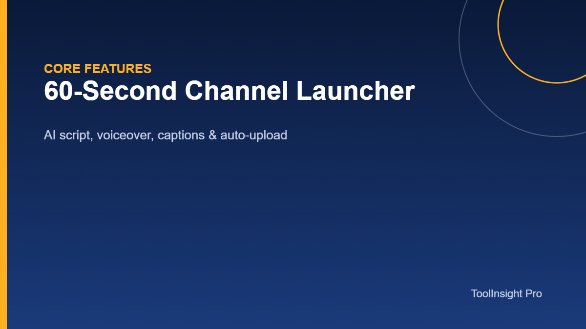 AI YouTube Multi Channel Builder review 2026 key features AI script voiceover captions