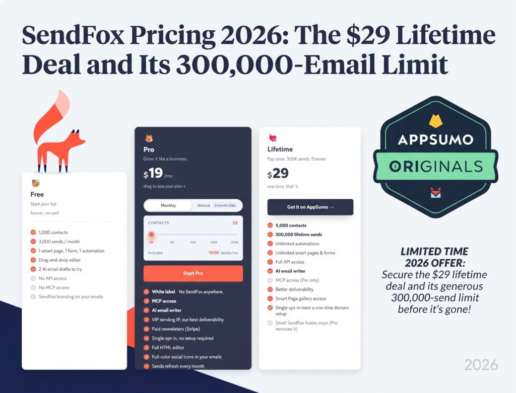 SendFox email marketing illustration for ToolInsight Pro